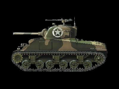 Armourfast Military 1/72 Sherman M4A2 75mm Tank (2) Kit