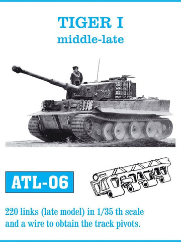 Friulmodel Military 1/35 Tiger I Mid-Late Track Set (220 Links)