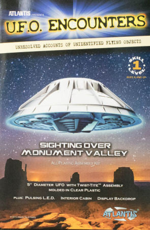 Atlantis Models UFO Sighting over Monument Valley w/LED Lights