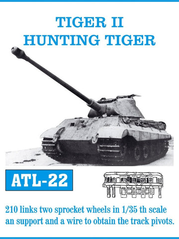 Friulmodel Military 1/35 Tiger II Hunting Tiger Early Track Set (210 Links & 2 Sprocket Wheels)