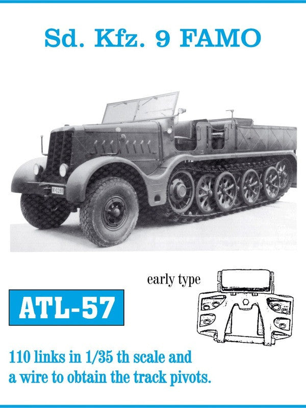 Friulmodel Military 1/35 SdKfz 9 FAMO Early Track Set (110 Links)