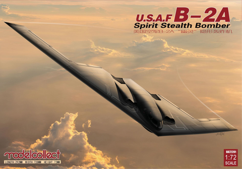 ModelCollect Aircraft 1/72 B2A US Spirit Stealth Bomber (New Tool) Ltd. Edition Kit