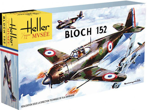 Heller Aircraft 1/72 Bloch 152C1 WWII French Fighter 60th Anniversary Ltd Re-Edition Kit