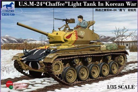 Bronco Military 1/35 US M24 Light Tank Chaffee Korean War Kit