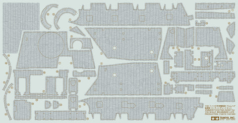 Tamiya Military 1/35 Zimmerit Coating Sheet for Brummbär Late Production Kit