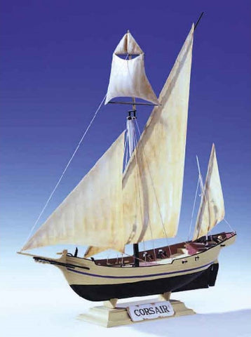 Heller Ships 1/150 Corsair Single Masted Sailing Ship Kit