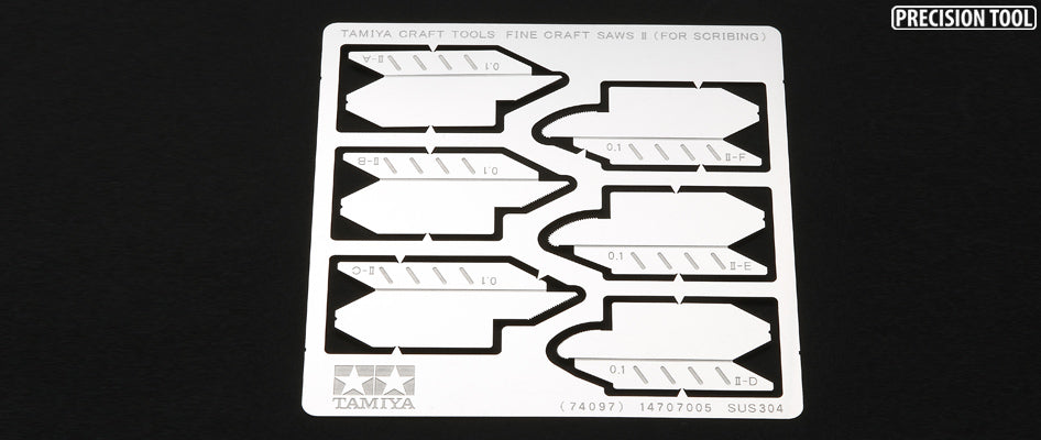 Tamiya Tools Fine Scribing Saw Blades (3 Straight & Round)