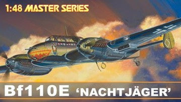Dragon Models Aircraft 1/48 Bf110E Nachtjager Fighter Master Series Kit