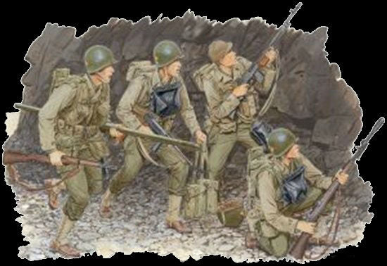 Dragon Military 1/35 US Rangers Normandy 1944 (4) Kit