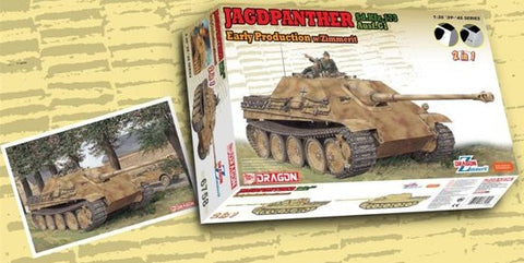 Dragon Military 1/35 Jagdpanther SdKfz173 Ausf G1 Early Tank w/Zimmerit (2 in 1) Kit