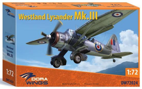Dora Wings 1/72 Westland Lysander Mk III Aircraft Kit