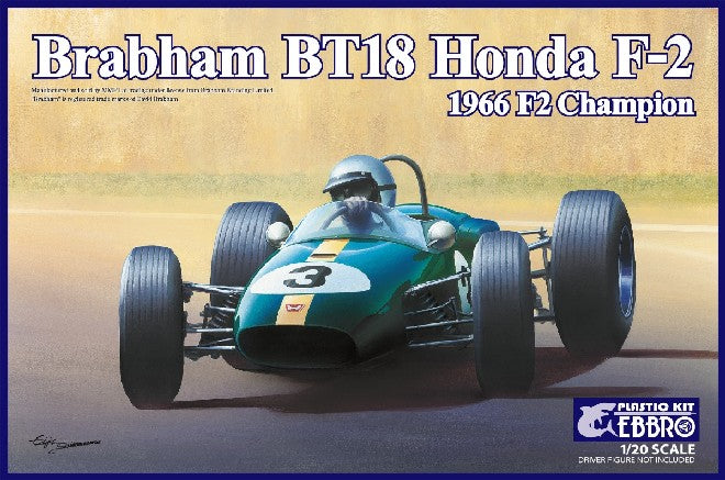 Ebbro Model Cars 1/20 1966 Brabham Honda BT18 F2 Champion Race Car Kit