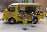 Ebbro Model Cars 1/24 Citroen Type H Mobile food Truck w/Interior Details & Figures Kit