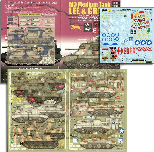 Echelon Decals 1/35 M3 Med Lee & Grant