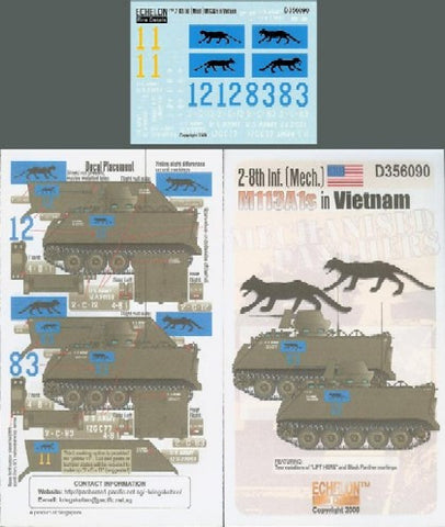 Echelon Decals 1/35 2-8th Inf (Mech) M113A1s Vietnam