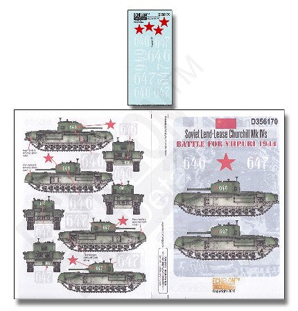 Echelon Decals 1/35 Soviet Lend-Lease Churchill Mk IVs battle for Viipuri 1944