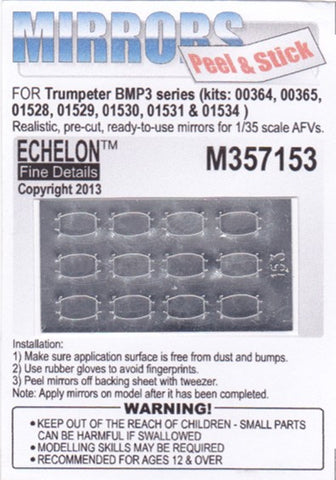 Echelon Decals 1/35 BMP3 Mirrors for TSM (Peel & Stick)