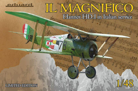 Eduard Aircraft 1/48 IL Magnifico Hanriot HD1 in Italian Service Ltd Edition Kit