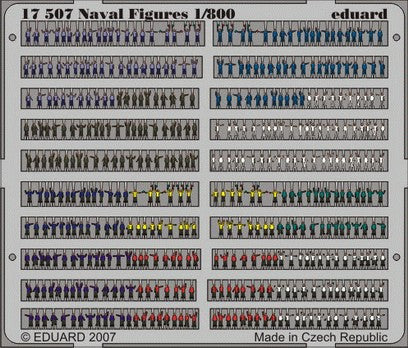 Eduard Details 1/800 Ship- Navy Figures (Painted)