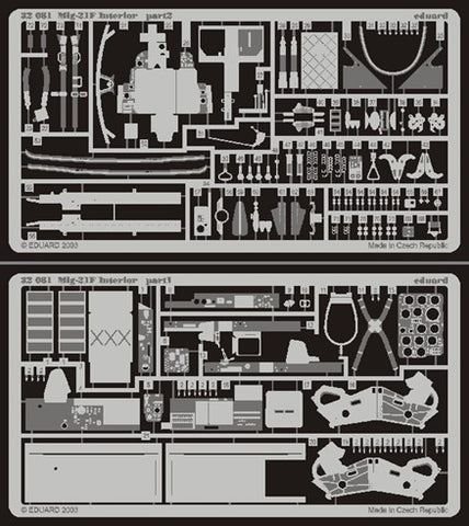 Eduard Details 1/32 Aircraft- Mig21F Interior for TSM
