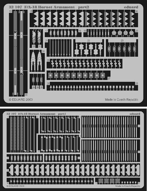 Eduard Details 1/32 Aircraft- F/A18 Hornet Amament for ACY