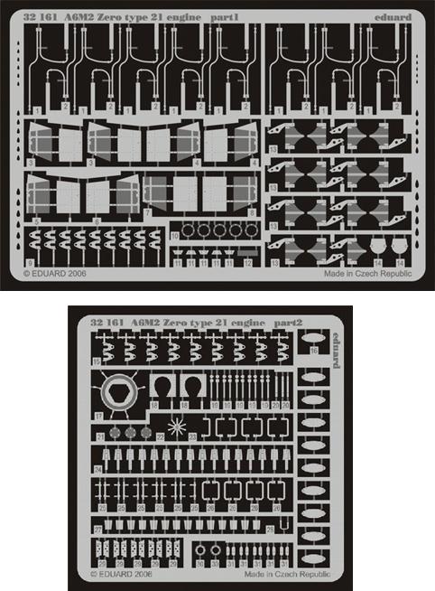 Eduard Details 1/32 Aircraft- A6M2 Zero Type 21 Engine for TAM