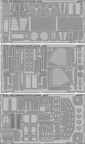 Eduard Details 1/32 Aircraft- BAC Lightning F1AF3 Exterior for TSM