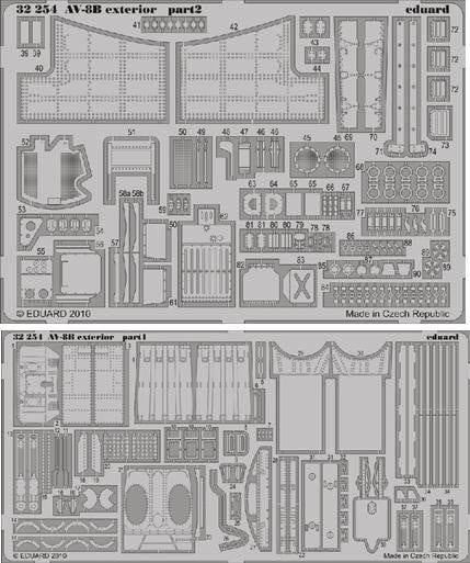 Eduard Details 1/32 Aircraft- AV8B Exterior for TSM