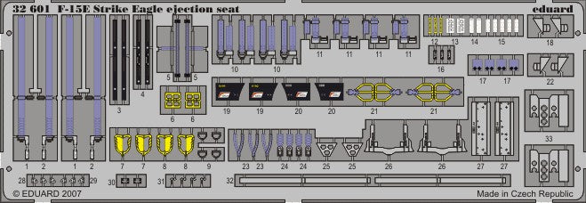 Eduard Details 1/32 Aircraft- F15E Strike Eagle Ejection Seat for TAM (Painted)