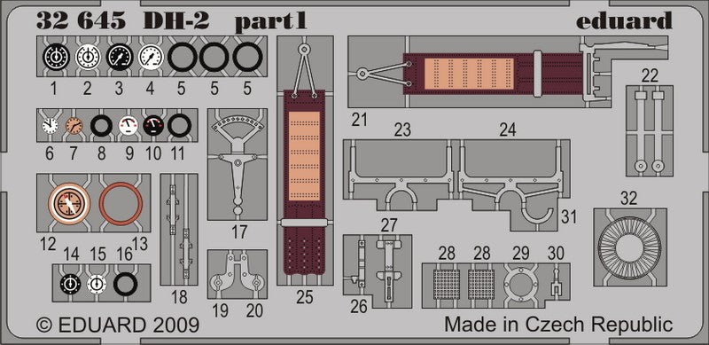 Eduard Details 1/32 Aircraft- DH2 for ROD (Painted)