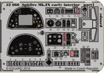 Eduard Details 1/32 Aircraft- Spitfire Mk IX Early Interior for TAM (Painted Self Adhesive)