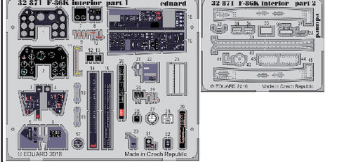 Eduard Details 1/32 Aircraft- F86K Interior for KTY (Painted)