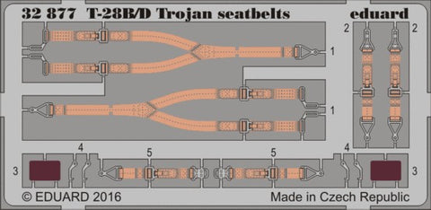 Eduard Details 1/32 Aircraft- Seatbelts T28B/D Trojan for KTY (Painted)