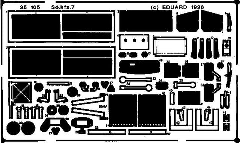 Eduard Details 1/35 Armor- SdKfz 7 for TAM