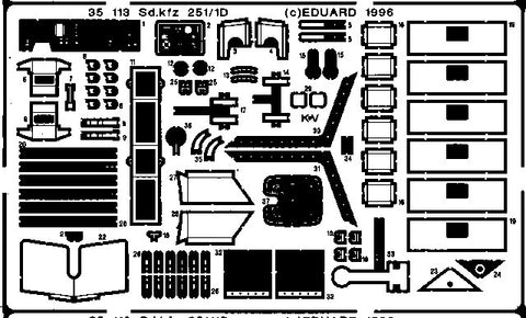 Eduard Details 1/35 Armor- SdKfz 251/1D for TAM