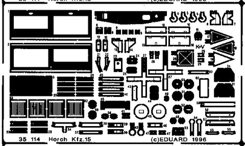 Eduard Details 1/35 Armor- Horch Kfz15 for ITA