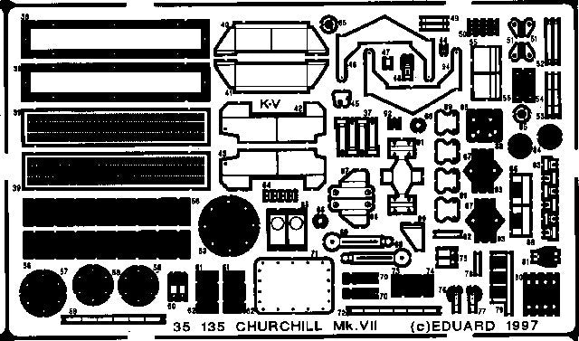 Eduard Details 1/35 Armor- Churchill for TAM