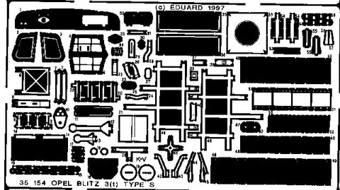 Eduard Details 1/35 Armor - Opel Blitz for ITA