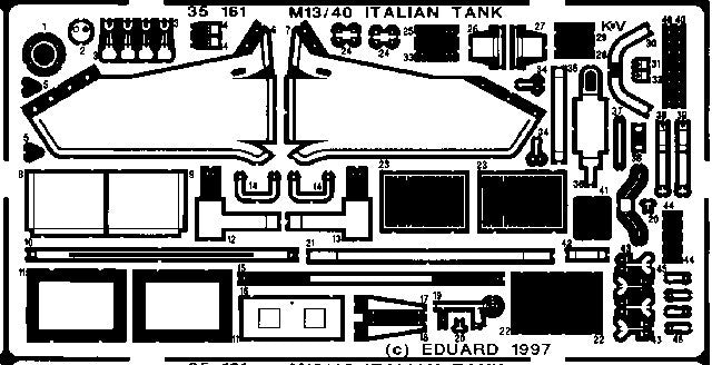 Eduard Details 1/35 Armor- M13/40 for TAM