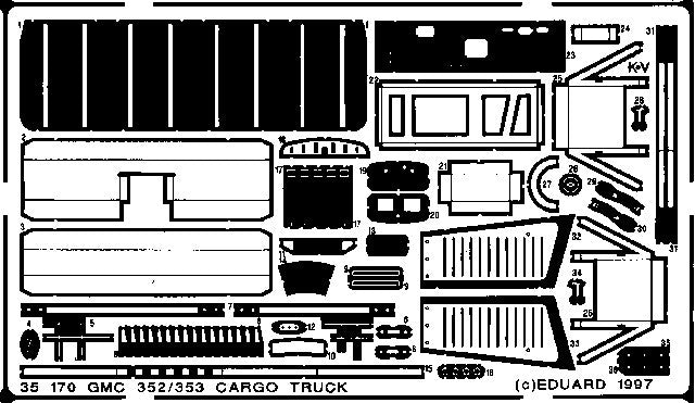 Eduard Details 1/35 Armor- GMC 353 for TAM