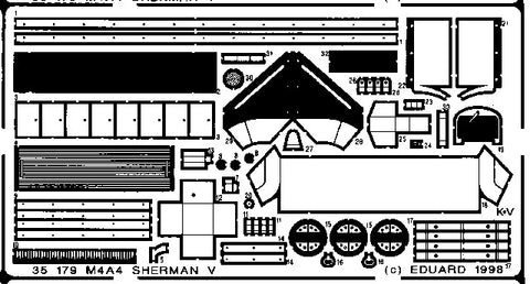 Eduard Details 1/35 Armor- M4A4 w/Rockets for DML