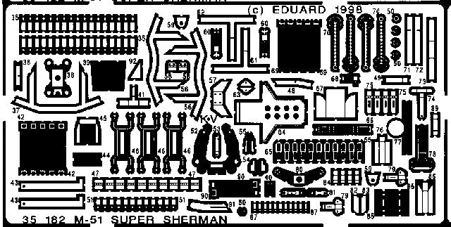 Eduard Details 1/35 Armor- M51 for ACY