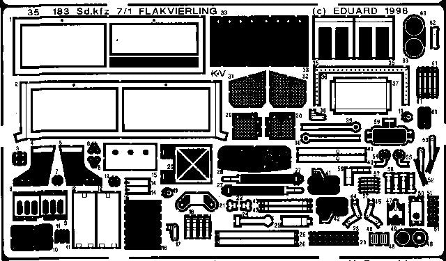 Eduard Details 1/35 Armor- SdKfz 7 Flak for TAM