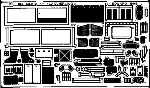 Eduard Details 1/35 Armor- SdKfz 7 Flak for TAM