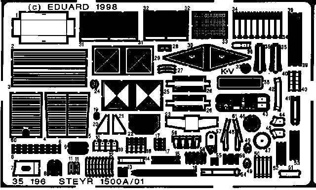 Eduard Details 1/35 Armor- Steyr 1500A/01for TAM