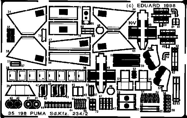 Eduard Details 1/35 Armor- SdKfz 234/2 Puma for ITA