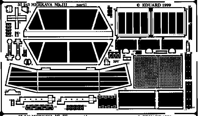 Eduard Details 1/35 Armor - Merkava Mk III for ACY