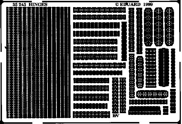 Eduard Details 1/35 Armor - Hinges (Kovani)