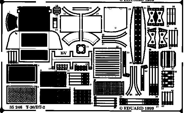 Eduard Details 1/35 Armor- T26/BT2 for MRG