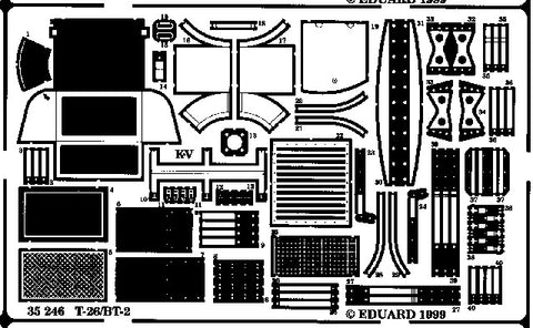 Eduard Details 1/35 Armor- T26/BT2 for MRG